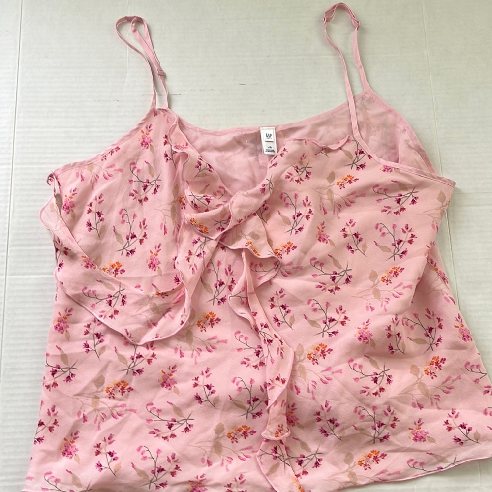 Gap Floral Tank Top Sz L